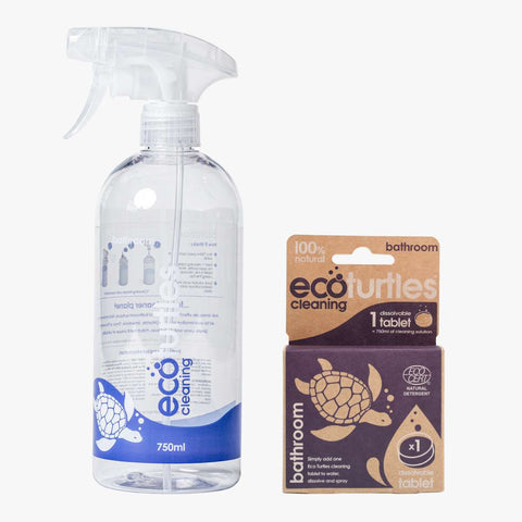 Reusable Bathroom Cleaning Bottle + Dissolvable Tablet