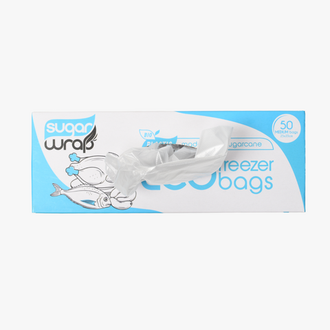 SugarWrap Eco Freezer Bags Medium 50 PK