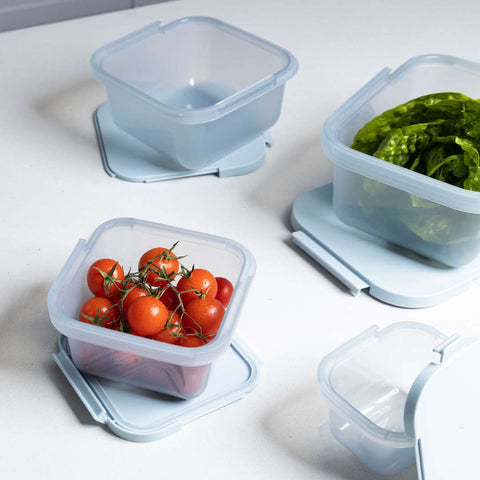 900ml Square Food Storage Container - Sky