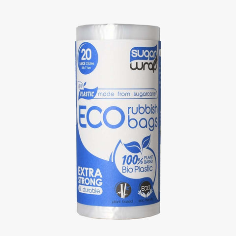 SugarWrap 35L Eco Rubbish Bags - Large (20 per roll)