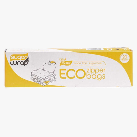 SugarWrap Eco Zipper Bags - Large 20 PK