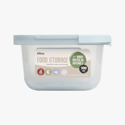 900ml Square Food Storage Container - Sky