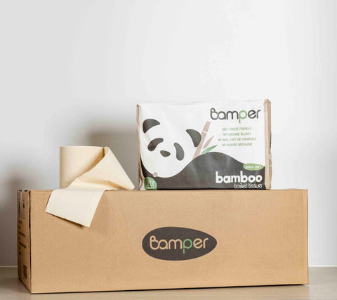 100% Unbleached Bamboo Premium Toilet Paper - 36 Unwrapped Rolls