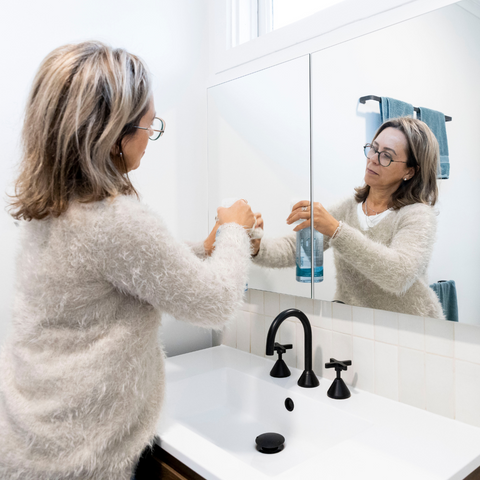 Reusable Glass Cleaning Bottle + Dissolvable Tablet