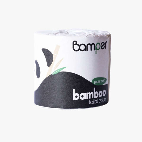 Bamper 100% Unbleached Bamboo - Single Toilet Roll
