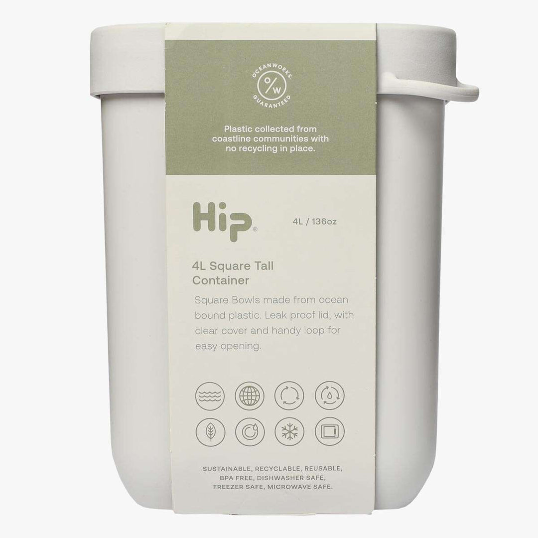 4L Square Tall Container - Grey – Urban Ethos