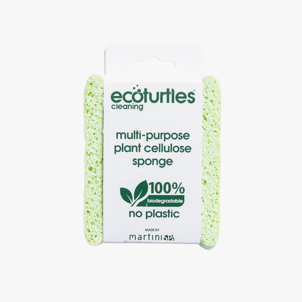 plant cellulose plastics Eco Turtles Multipurpose Cellulose Sponge – Urban Ethos