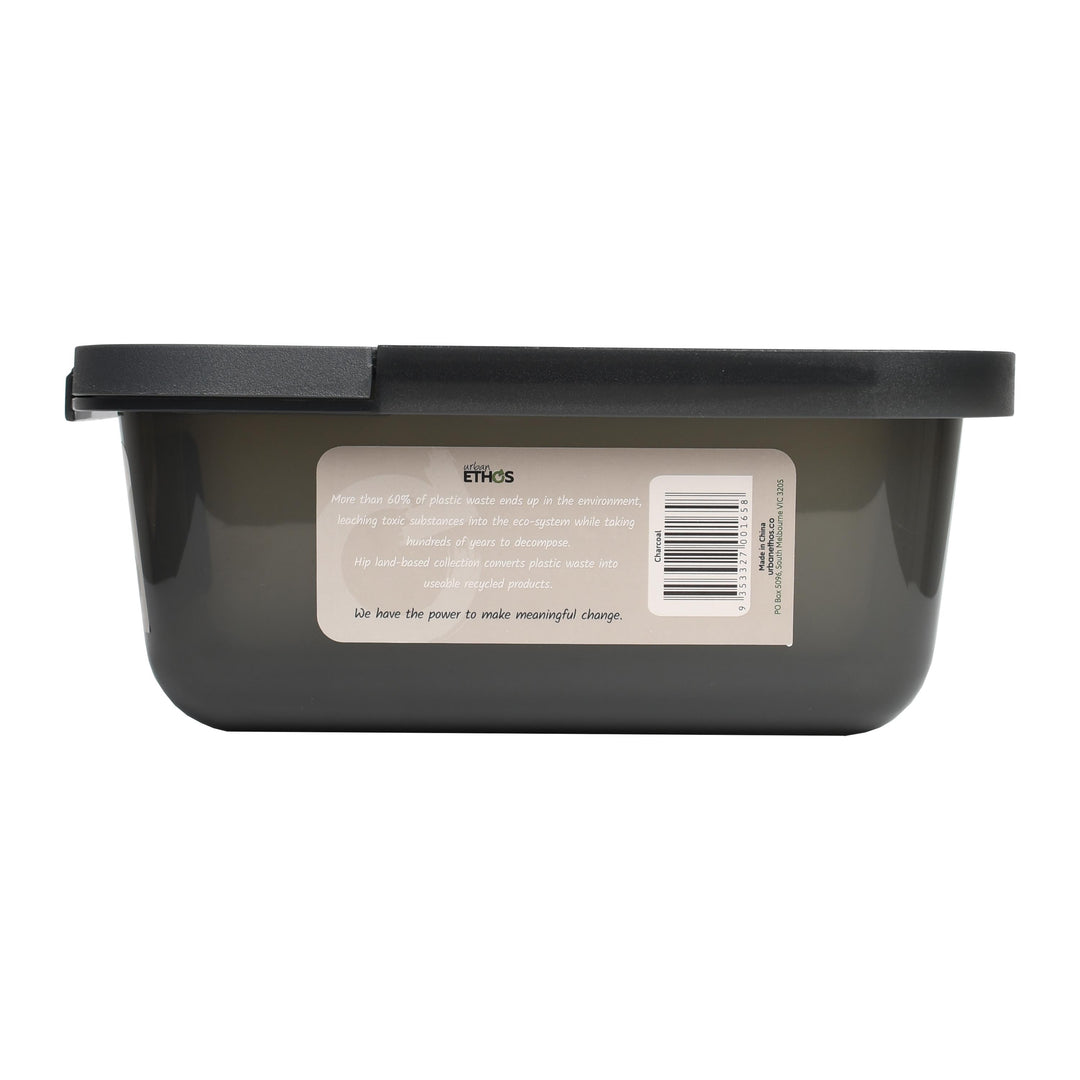 2.5L Rectangular Food Storage Container - Charcoal – Urban Ethos