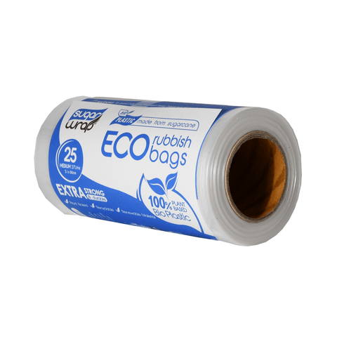 SugarWrap 27L Rubbish Bags - Medium (25 per roll)