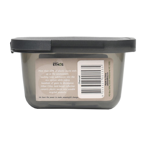 300ml Rectangular Food Storage Container - Charcoal