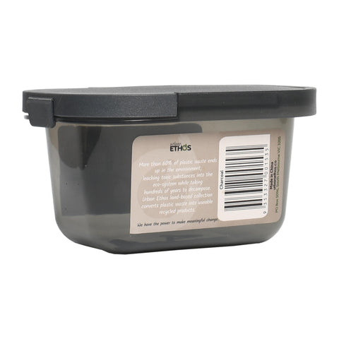 300ml Rectangular Food Storage Container - Charcoal