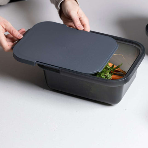 2.5L Rectangular Food Storage Container - Charcoal