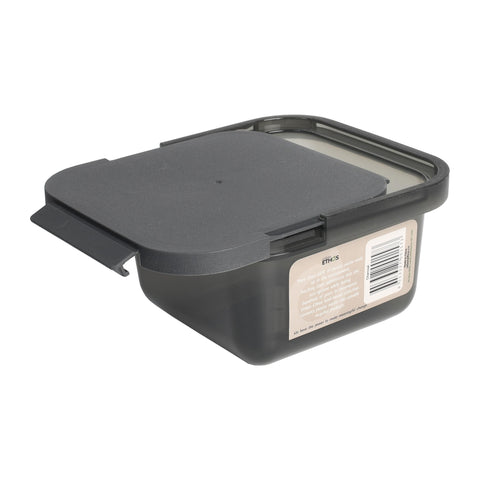 900ml Square Food Storage Container - Charcoal