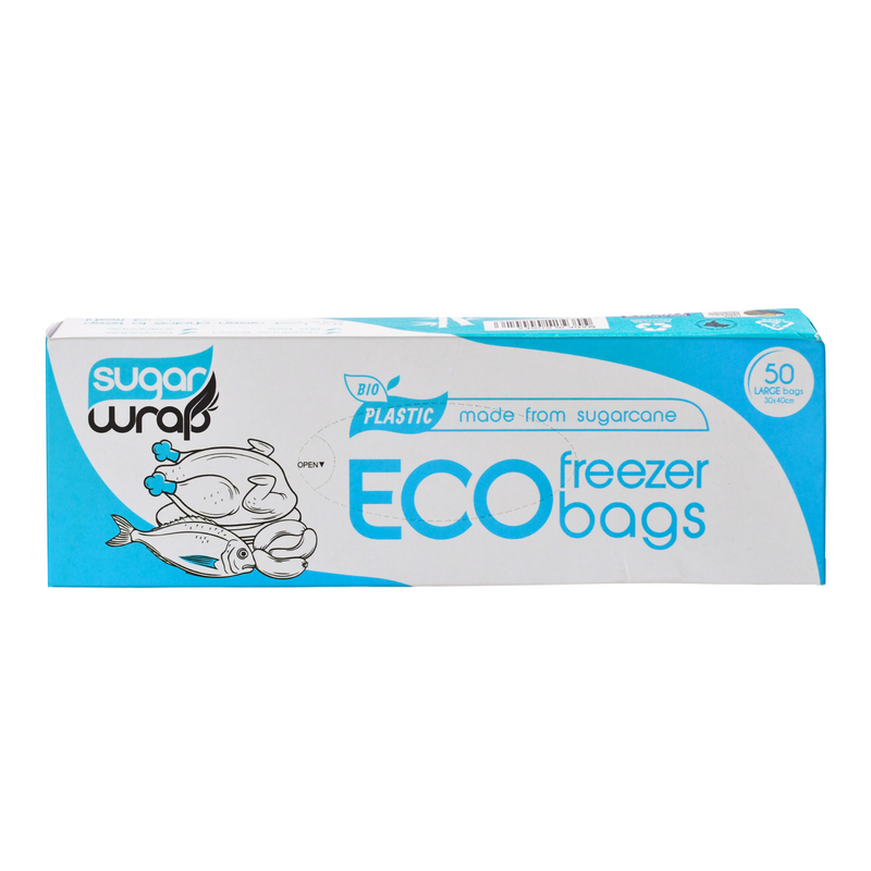 SugarWrap Eco Freezer Bags Large 50 PK