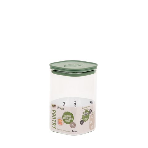 Urban Ethos Glass Pantry Canister 1L