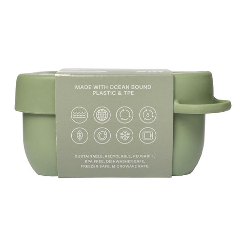 2L Square Container - Green