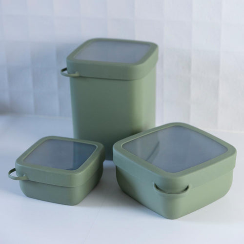 1.5L Square Container - Green