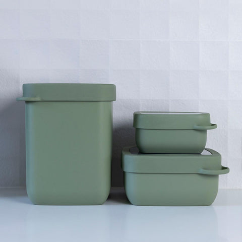 2L Square Container - Green